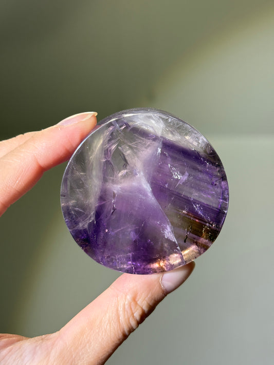 High Quality Phantom Ametrine Disc, Brazil