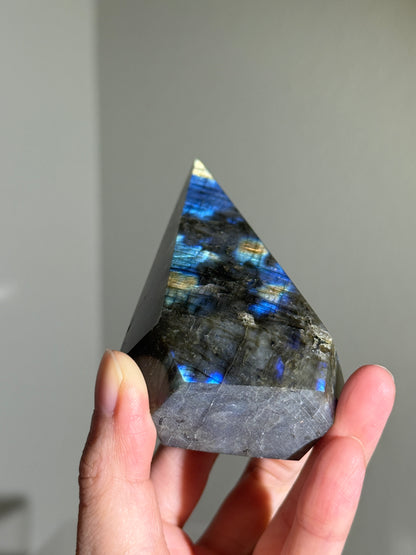 Gorgeous Blue Labradorite Pyramid, Madagascar