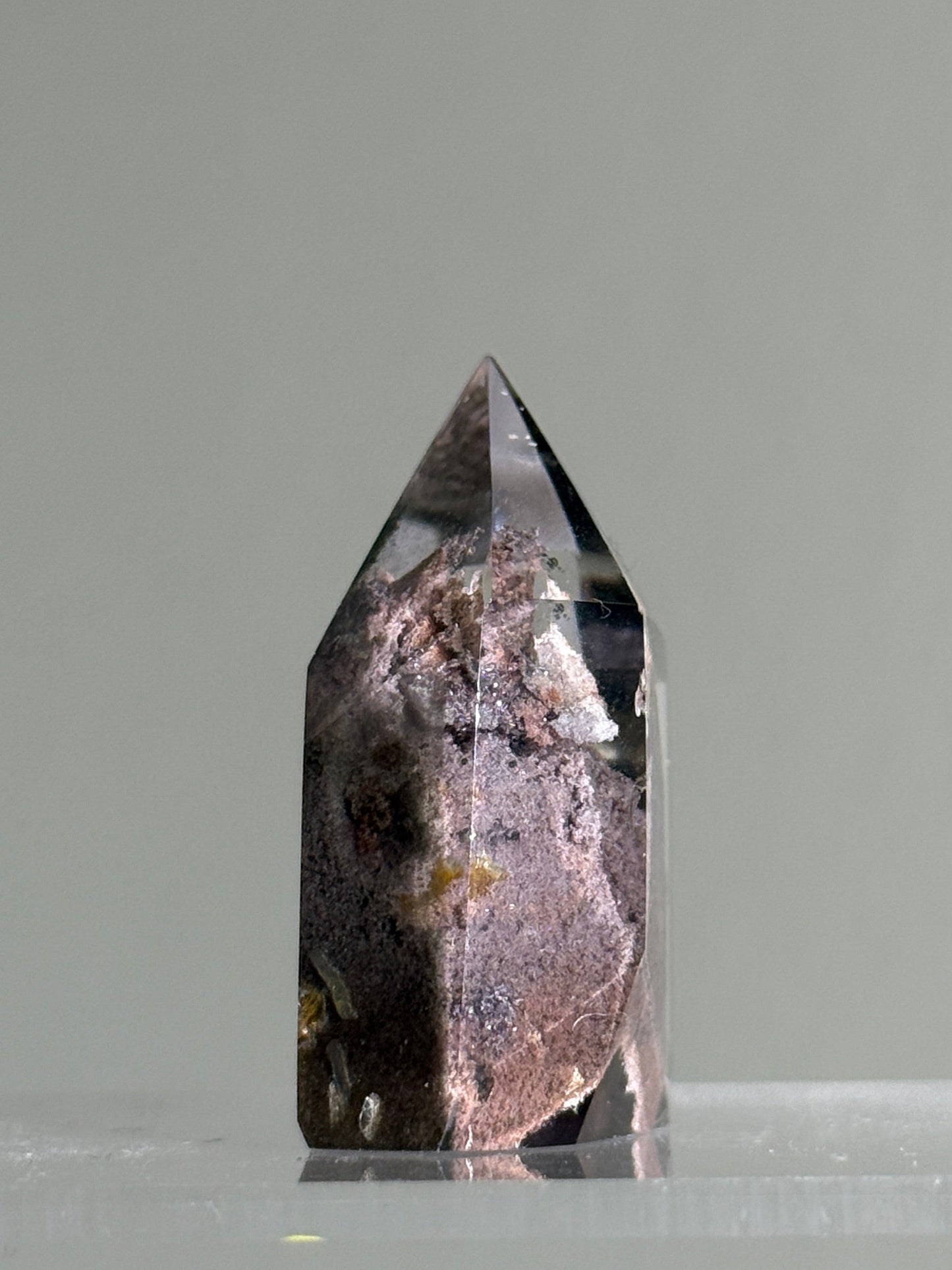 High Quality Phantom Pink Green Garden Quartz Tower, Zambia