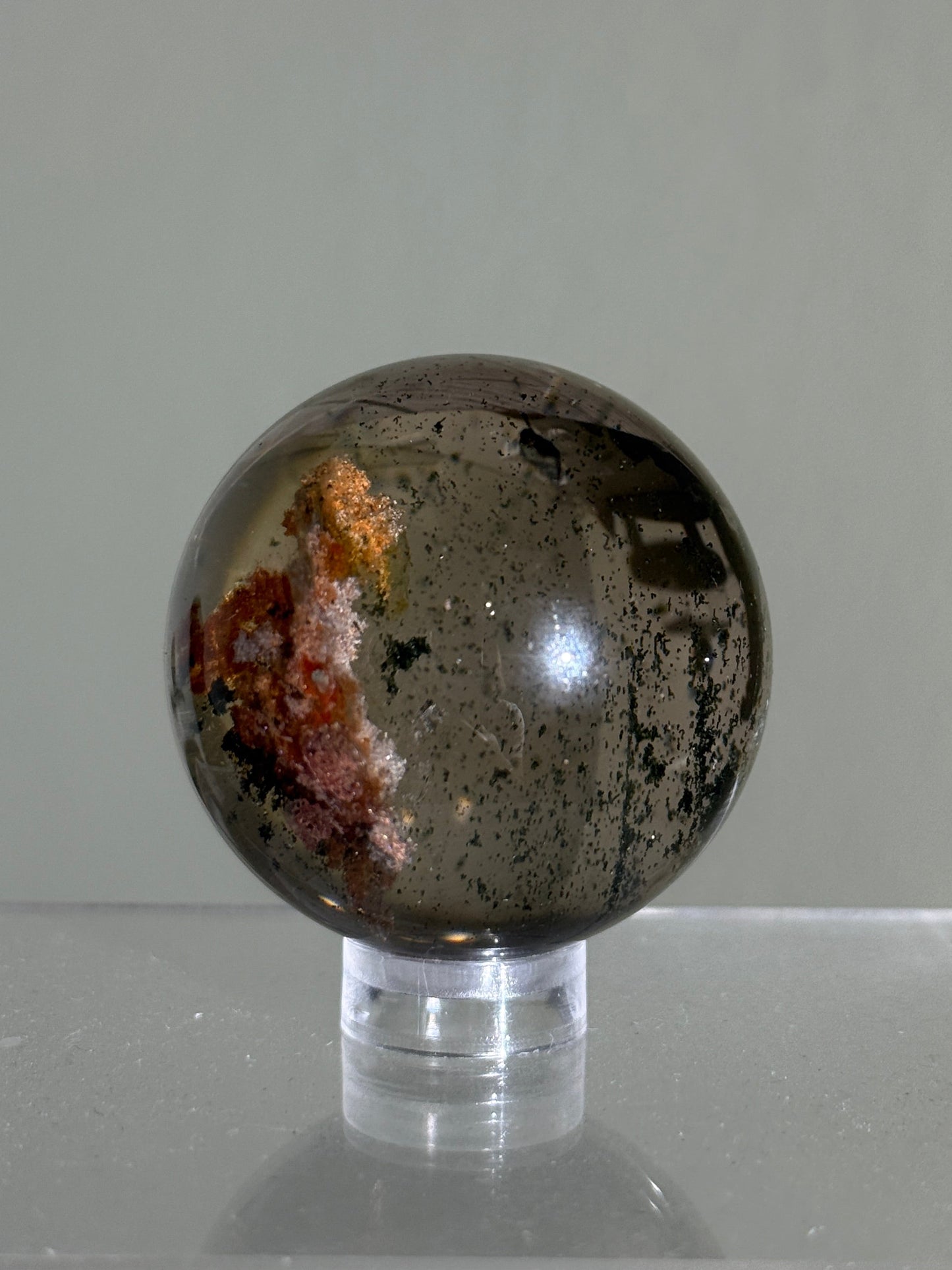 High Quality Water Clear Garden Quartz Sphere, Brazil