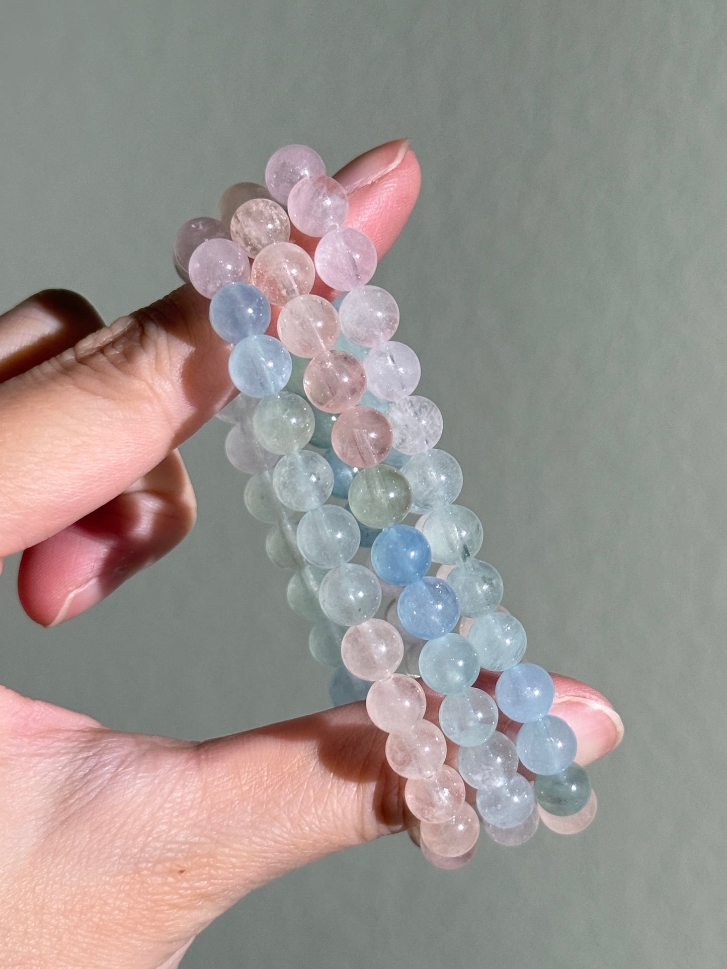 Mixed Beryl Bracelets, 7mm