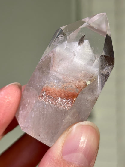 High Quality White Phantom Lodalite Quartz Tower, Brazil