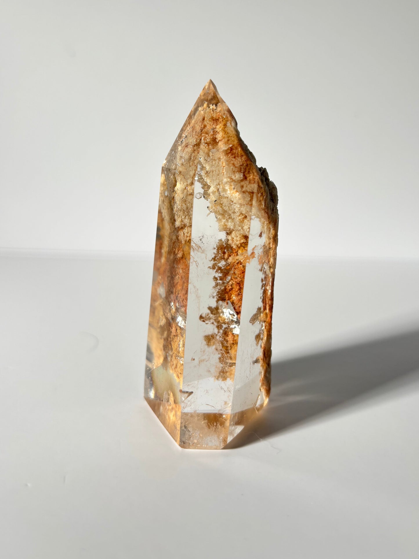 High Quality Collector’s Grade Rare Orange Lodalite Quartz Tower, Brazil