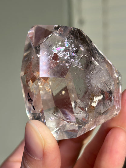 Rare Hematoid Coated Penetrator Quartz Freeform, Brazil