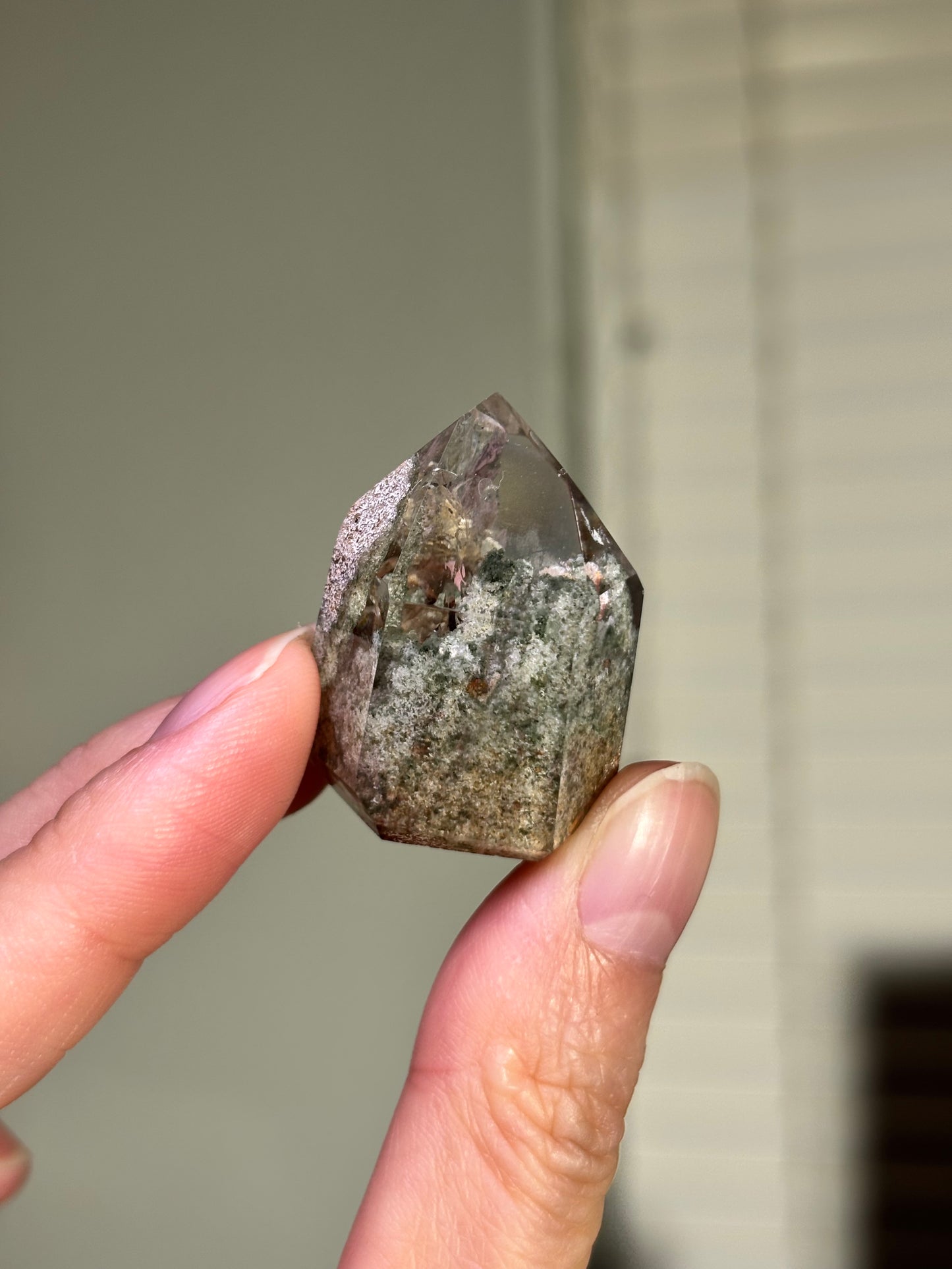 High Quality Water Clear Lodalite Quartz Tower, Brazil