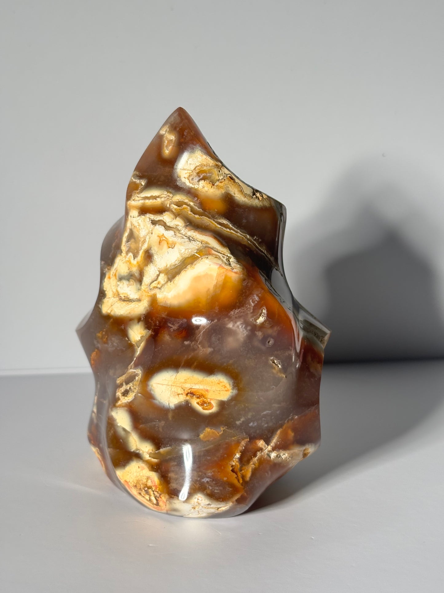 Large Chunky Orca Carnelian Agate Flame, Madagascar