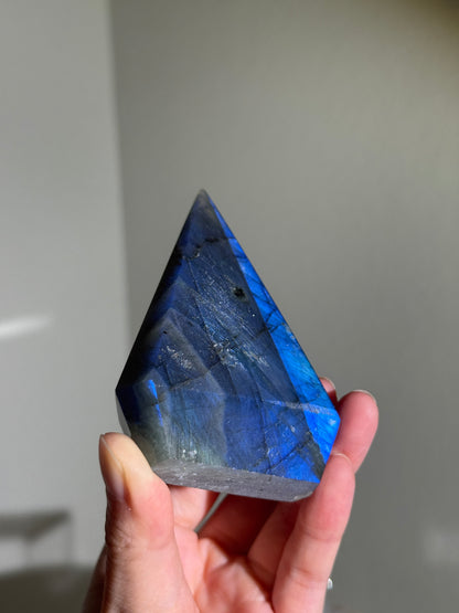 Gorgeous Blue Labradorite Pyramid, Madagascar