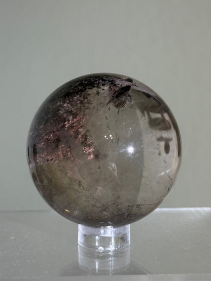 High Quality Layered Pink Garden Quartz Sphere, Zambia