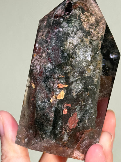 Large Chunky Moody Garden Quartz Tower, Zambia