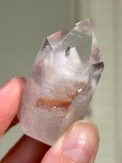 High Quality White Phantom Lodalite Quartz Tower, Brazil