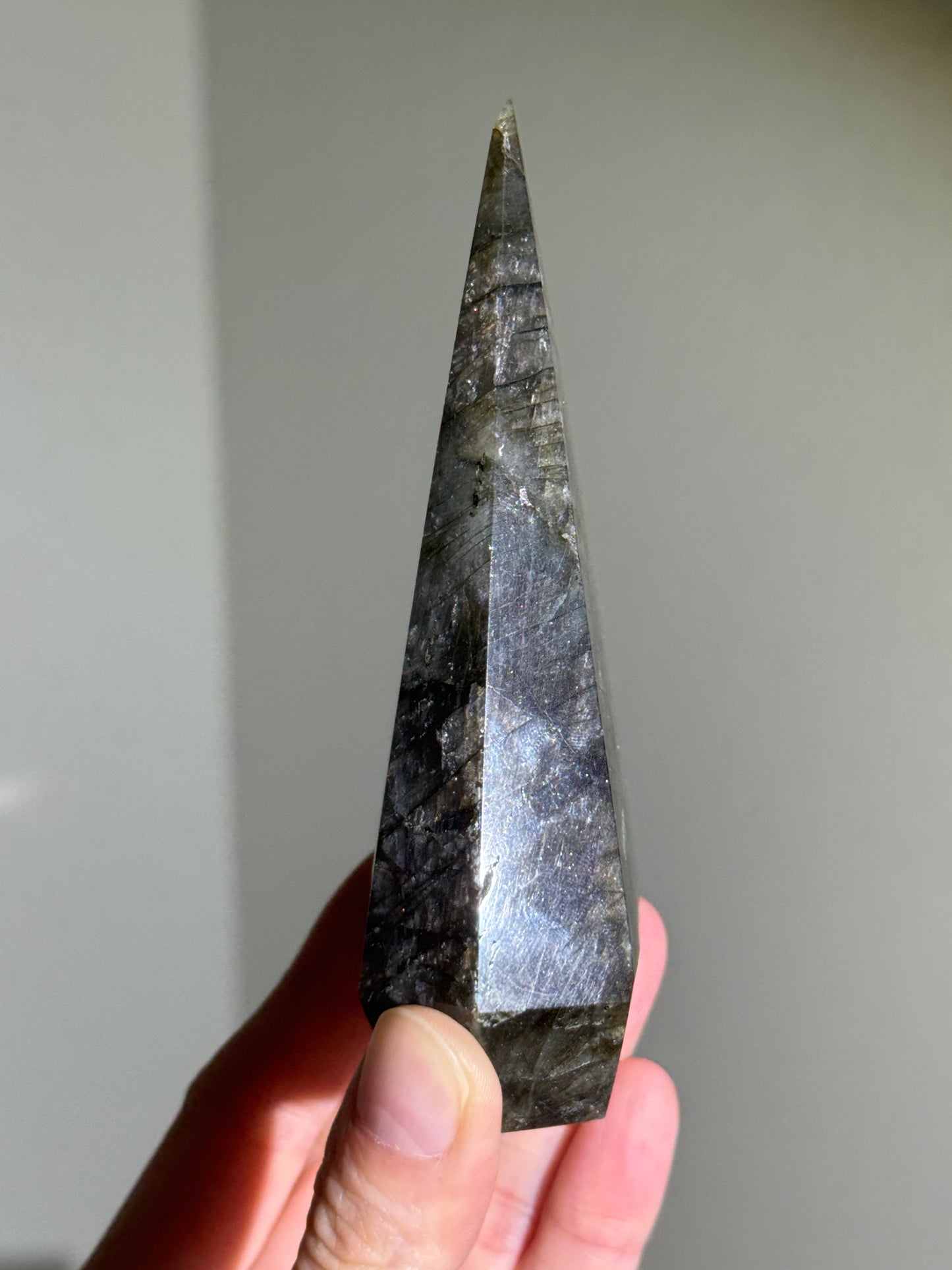 Gorgeous Blue Labradorite Pyramid, Madagascar