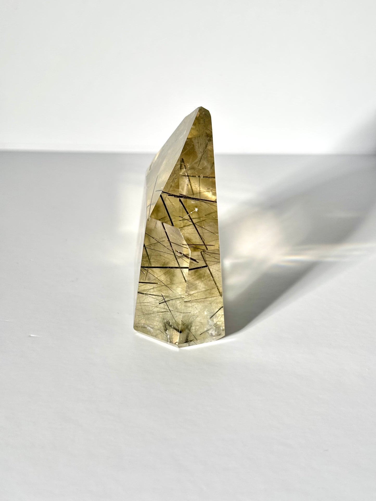 Extra Gemmy Green & Black Tourmaline in Quartz Tower, Brazil