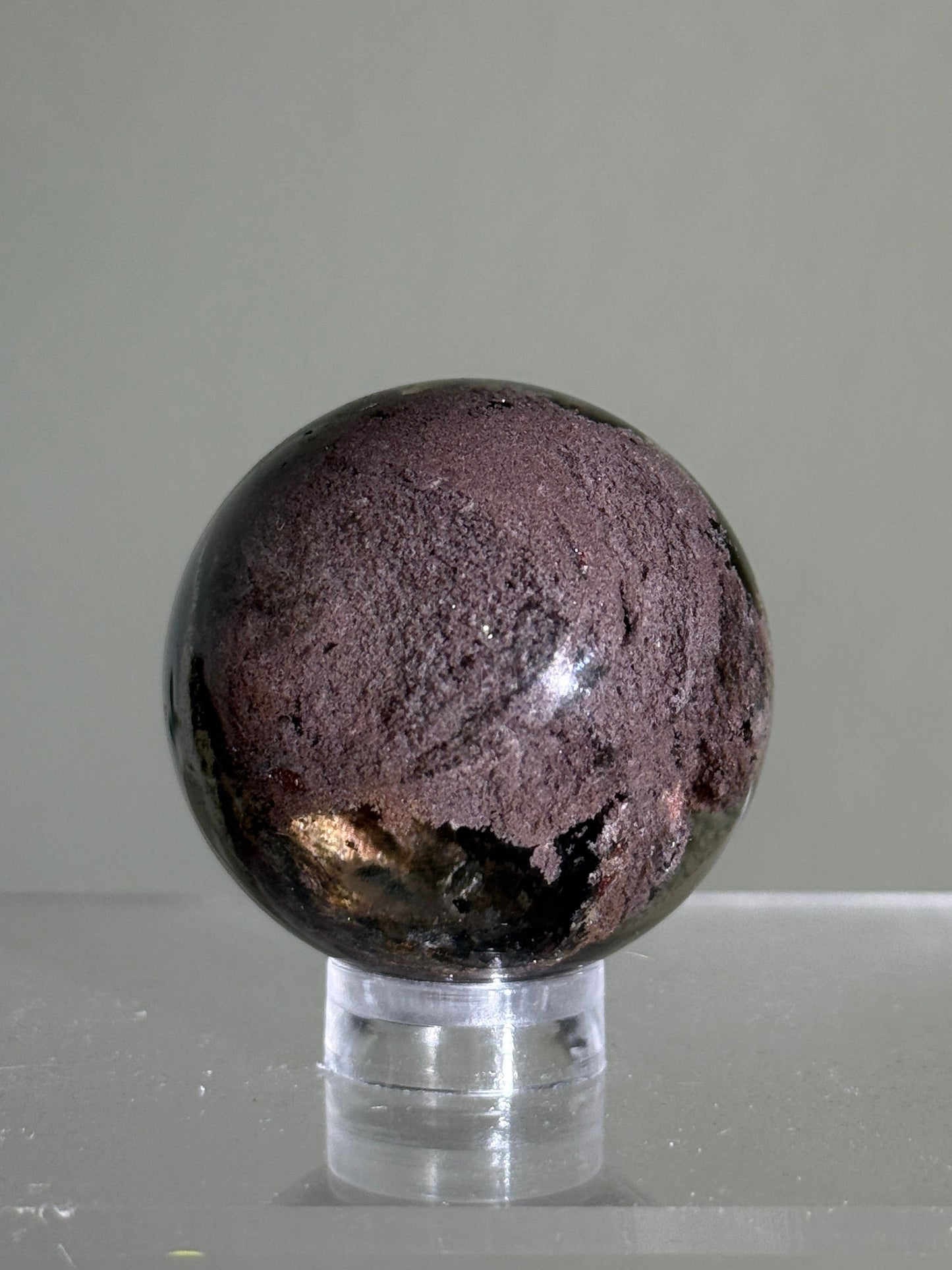 High Quality Water Clear Pink Garden Quartz Sphere, Brazil