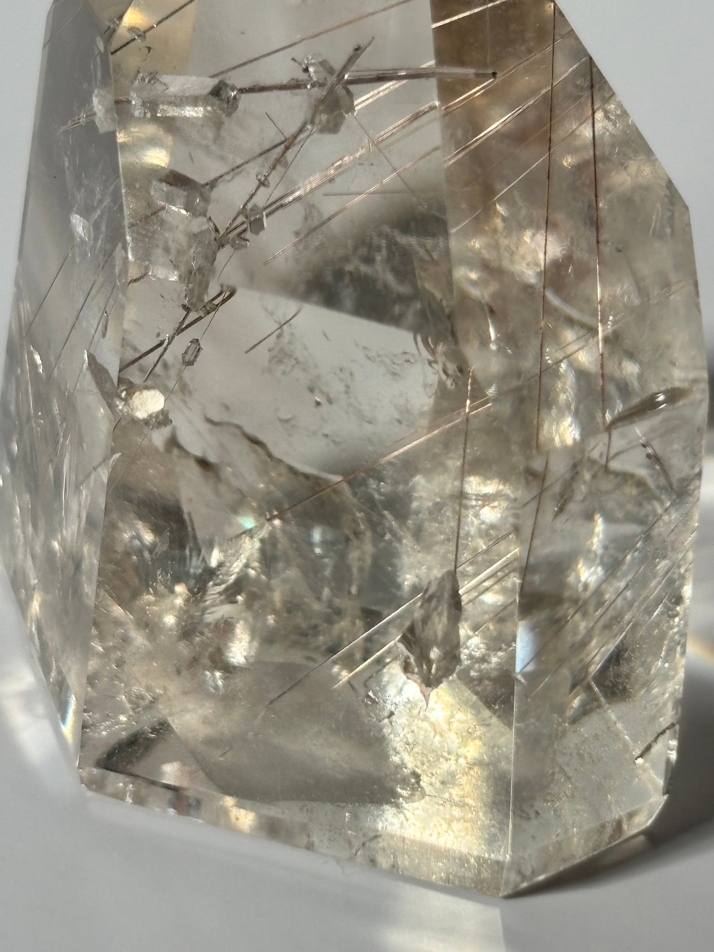 Collector’s Grade Rare Silver Rutile x Manifestation Quartz DTs Tower, Brazil