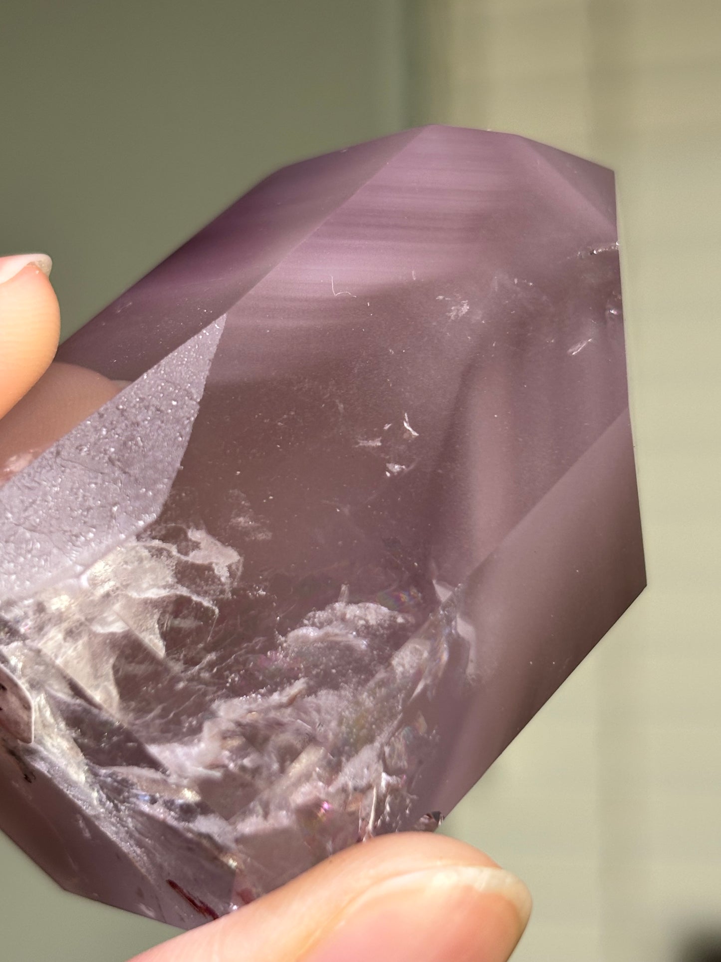 High Quality Large Chunky Phantom Pink Lithium Quartz Tower, Brazil