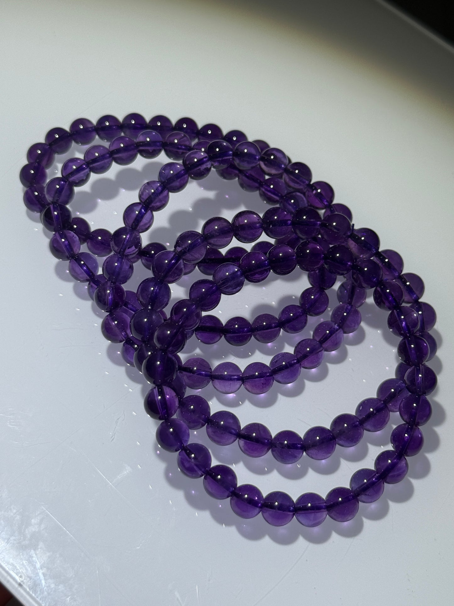 Uruguayan Amethyst Bracelets, 7.5mm