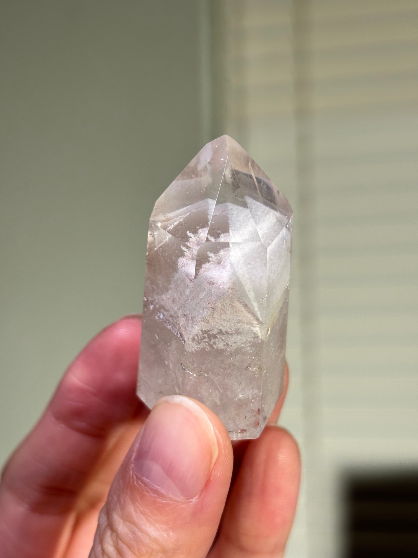 High Quality White Phantom Lodalite Quartz Tower, Brazil