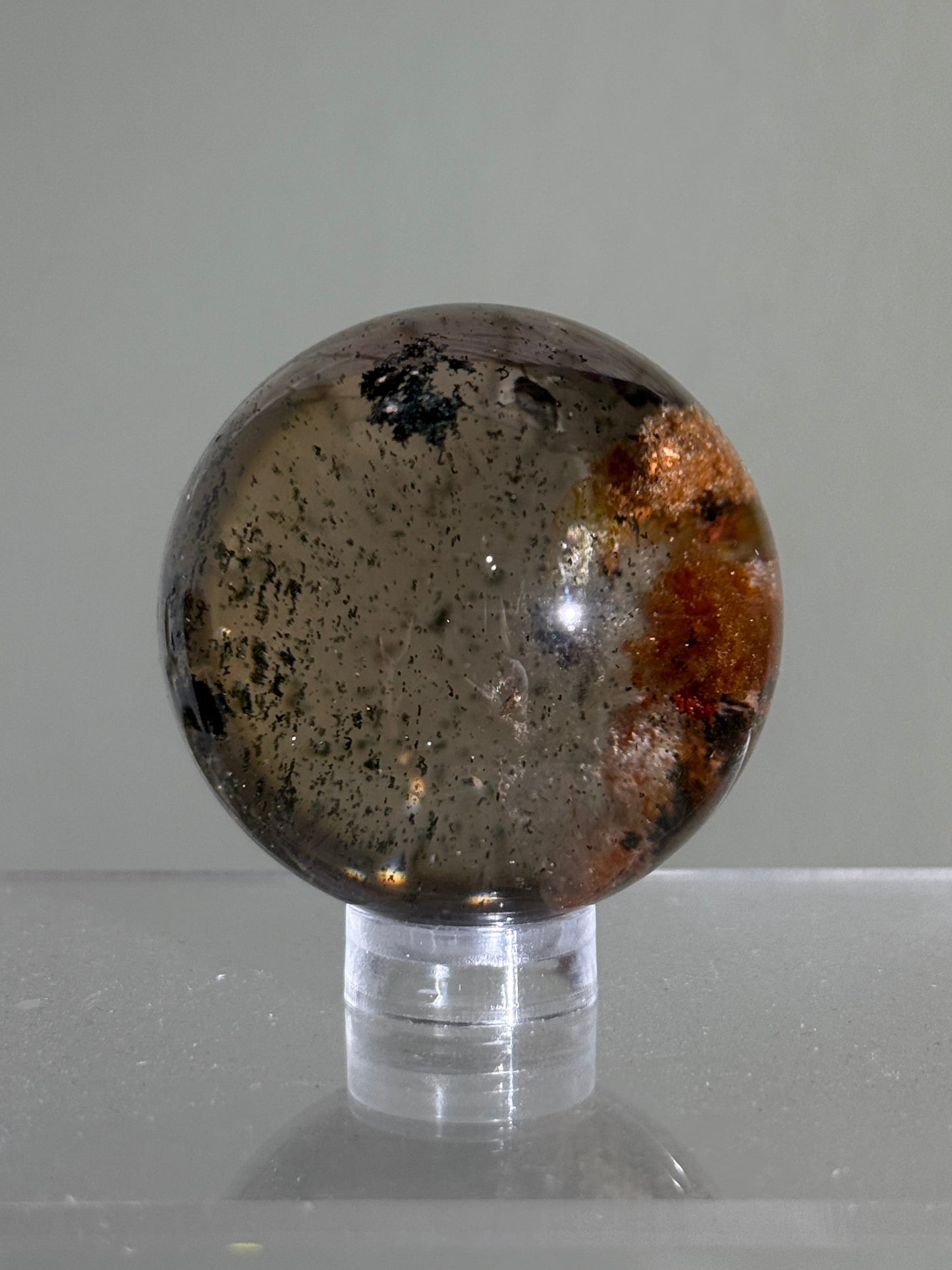 High Quality Water Clear Garden Quartz Sphere, Brazil