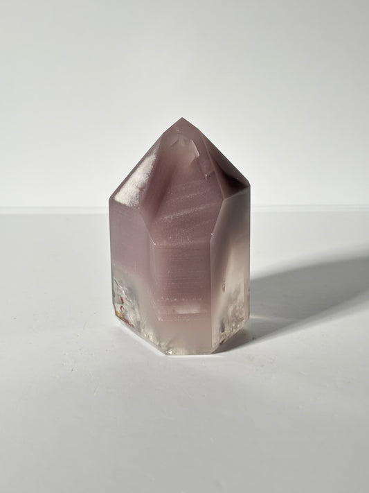 High Quality Large Chunky Phantom Pink Lithium Quartz Tower, Brazil