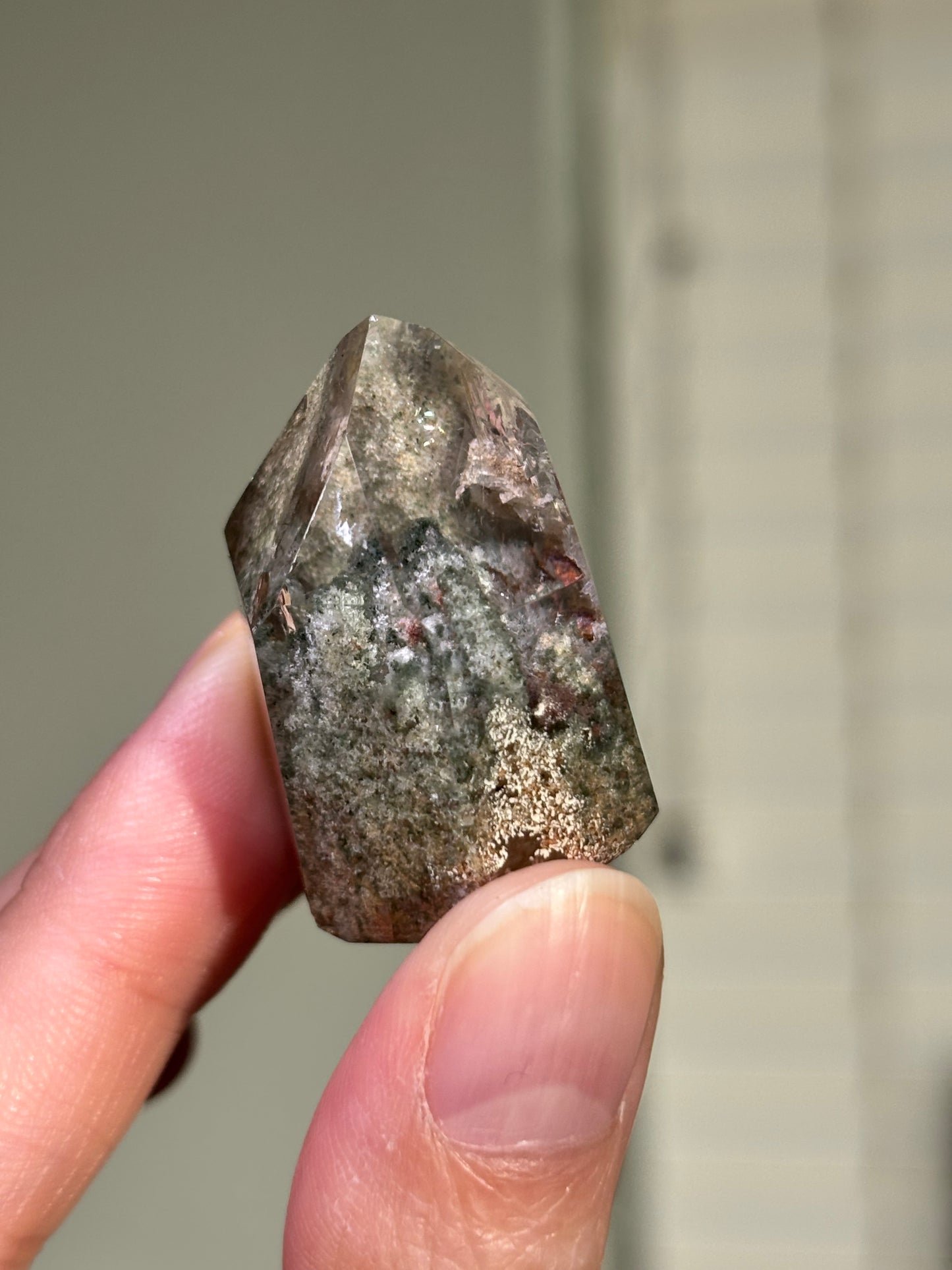 High Quality Water Clear Lodalite Quartz Tower, Brazil