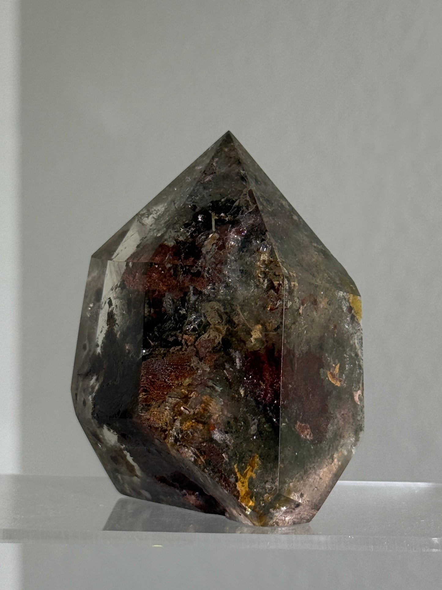 Large Chunky Colorful Garden Quartz Tower, Zambia