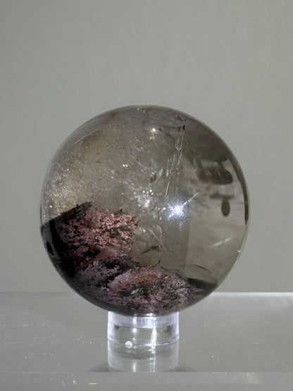 High Quality Layered Pink Garden Quartz Sphere, Zambia