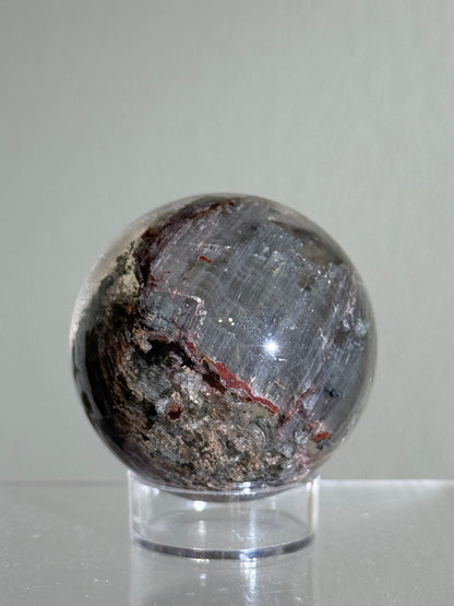 High Quality Colorful Garden Quartz Sphere With Hematite, Zambia