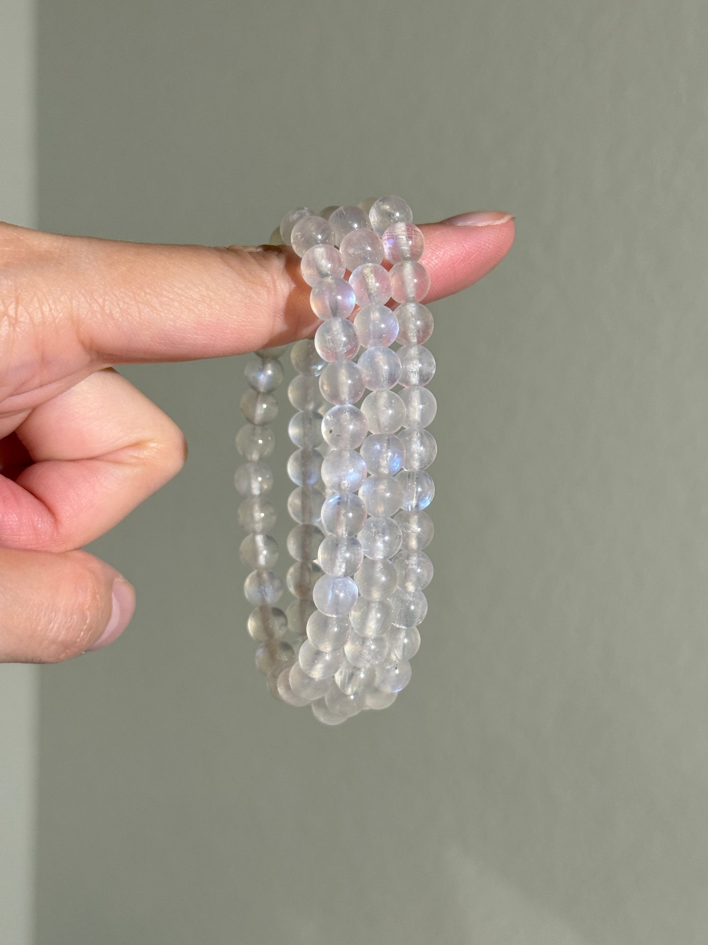 High Quality Moonstone Bracelets, 7mm