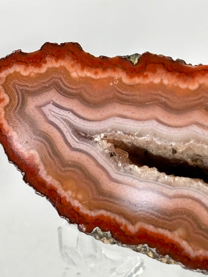 High Quality Druzy Zhanguo Agate Pair, China
