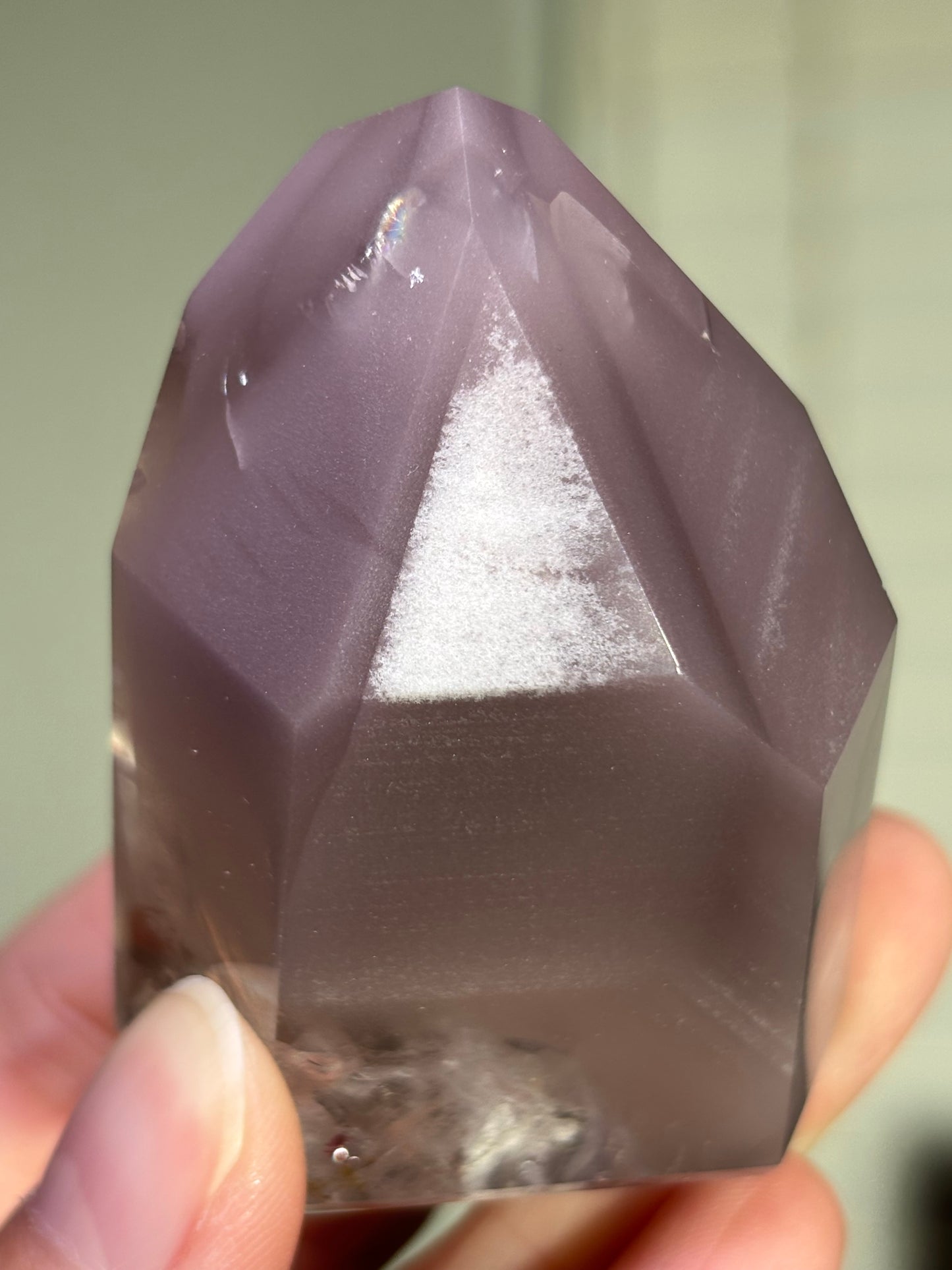 High Quality Large Chunky Phantom Pink Lithium Quartz Tower, Brazil