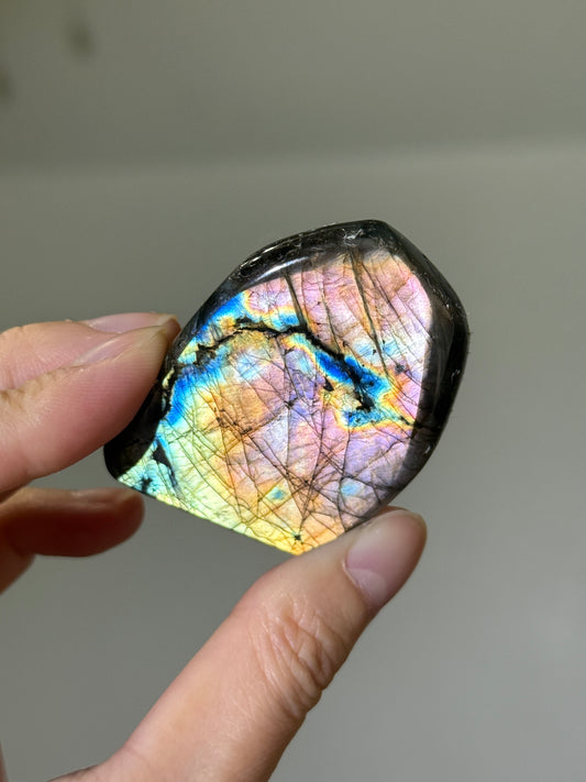 High Quality Full Flash Rainbow Labradorite Freeform, Madagascar