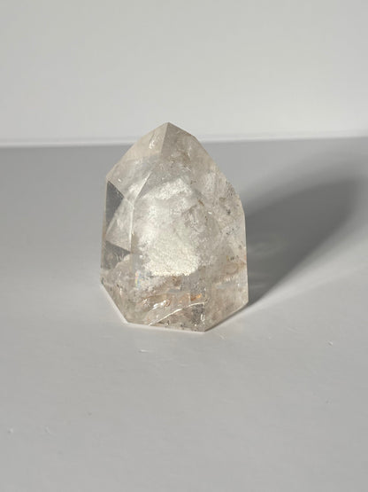 White Phantom Quartz Tower With Rainbow, Brazil