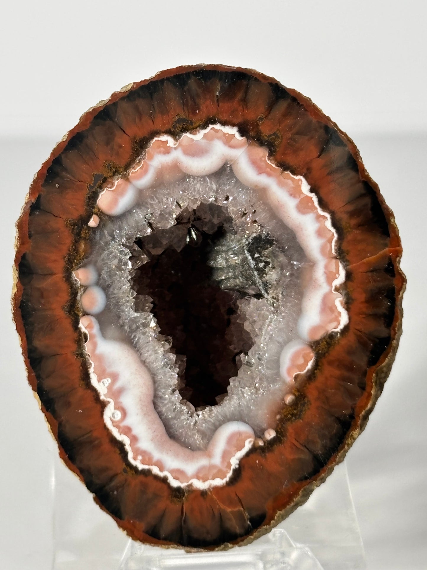 Unique Druzy Zhanguo Agate Pair, China