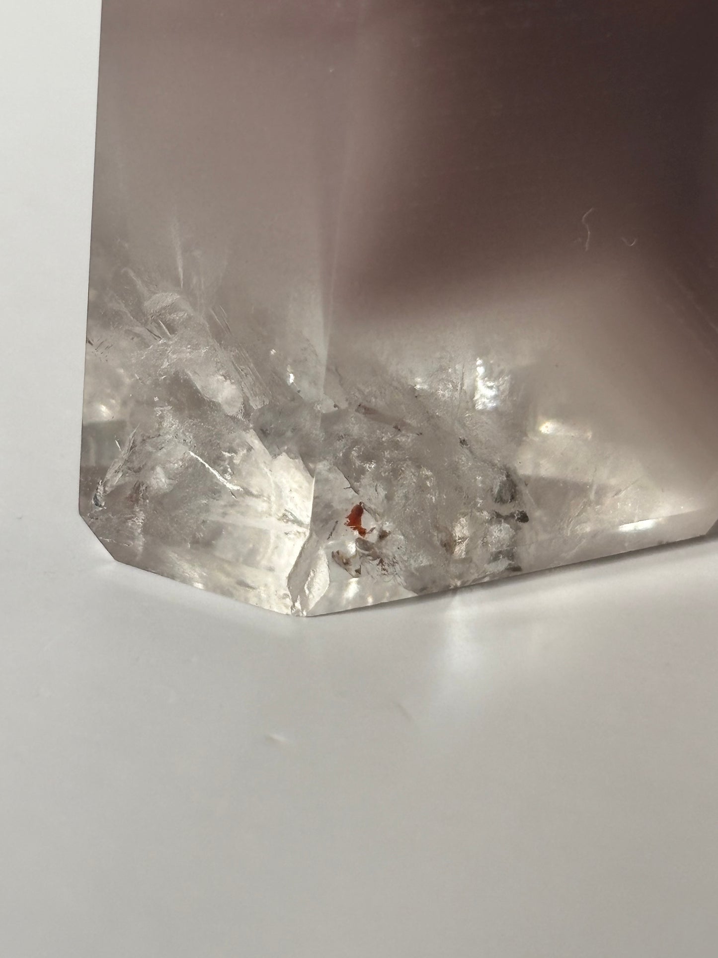 High Quality Large Chunky Phantom Pink Lithium Quartz Tower, Brazil