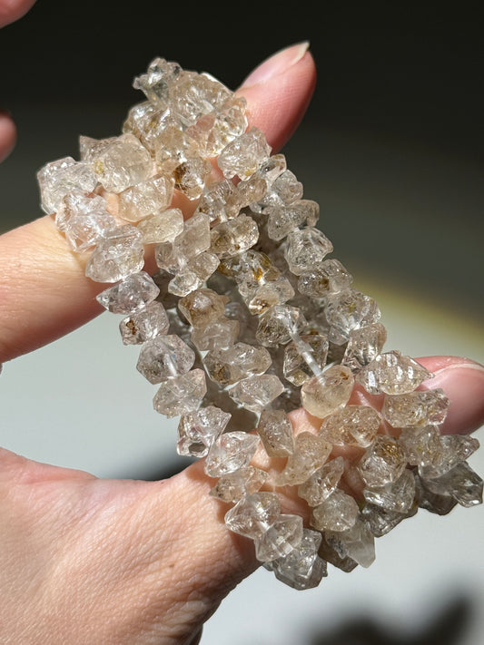 Petroleum Included Quartz DT Bracelets, 12.5mm