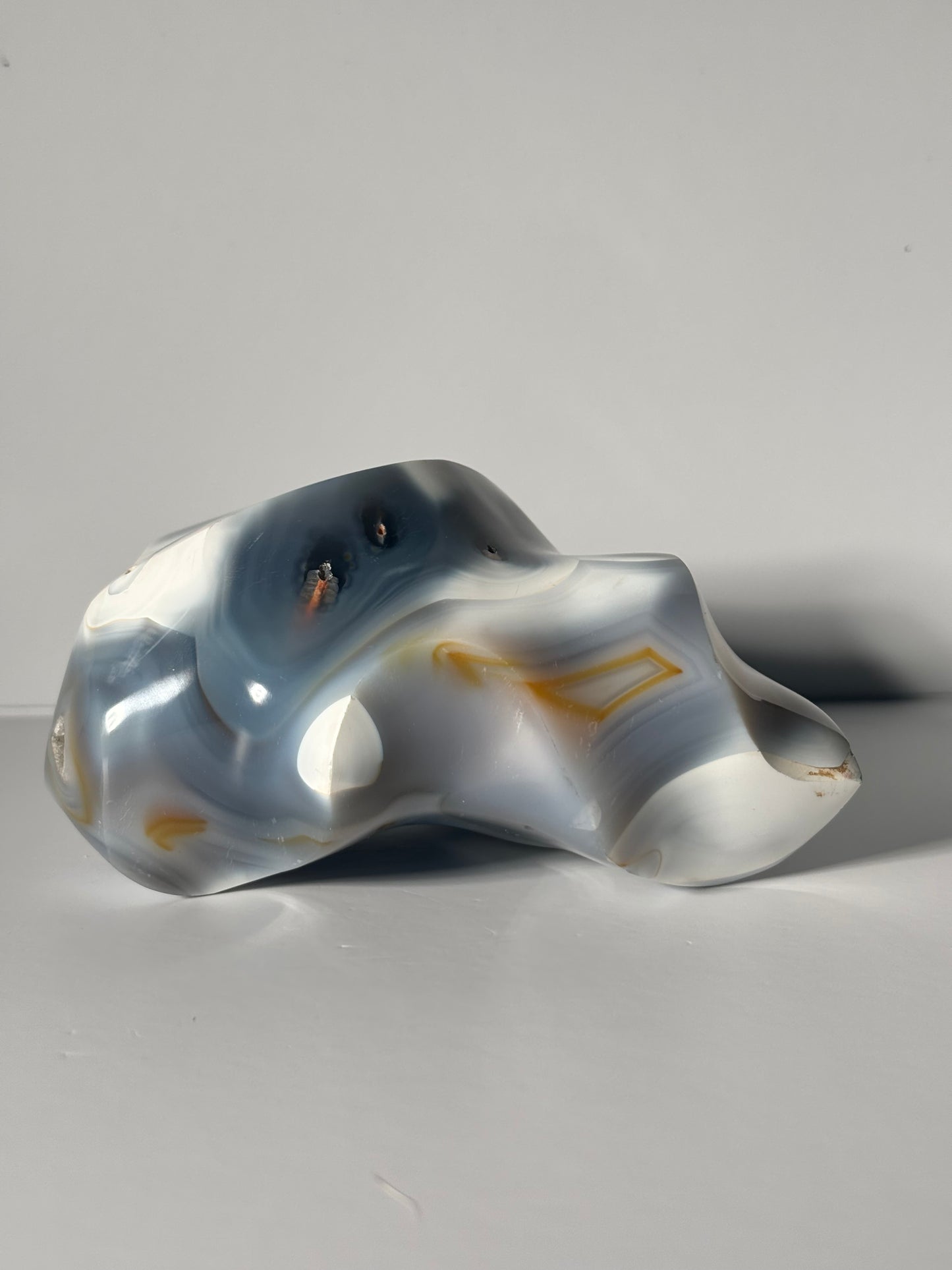 Large Chunky Orca Agate Flame, Madagascar