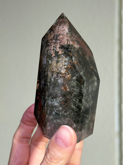 Large Chunky Moody Garden Quartz Tower, Zambia