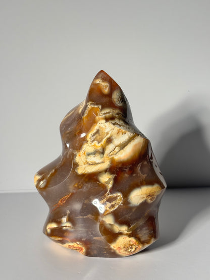 Large Chunky Orca Carnelian Agate Flame, Madagascar