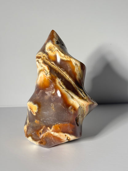 Large Chunky Orca Carnelian Agate Flame, Madagascar