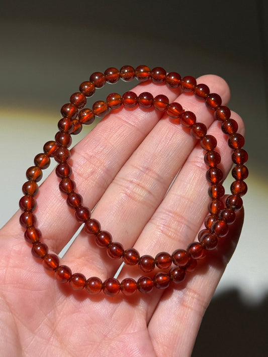 Red Garnet Bracelets, 5mm