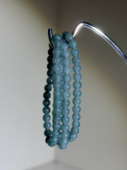 Blue Water Jade Bracelets, 6mm