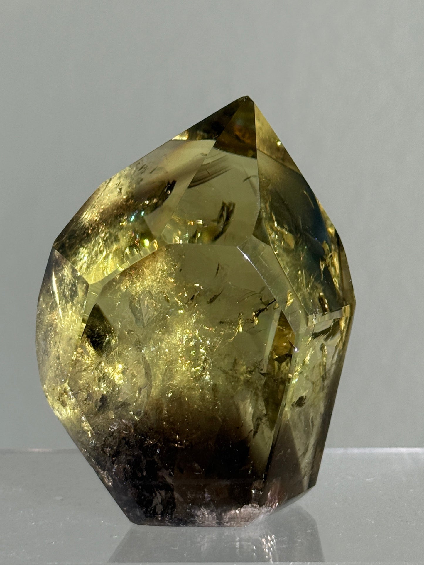 High Quality Phantom Smoky Citrine Tower, Brazil