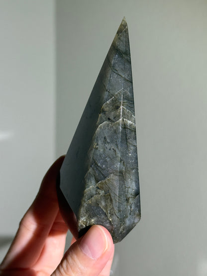 Gorgeous Blue Labradorite Pyramid, Madagascar