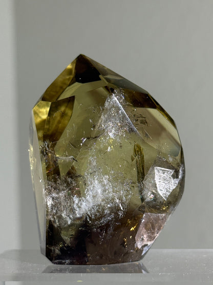 High Quality Phantom Smoky Citrine Tower, Brazil