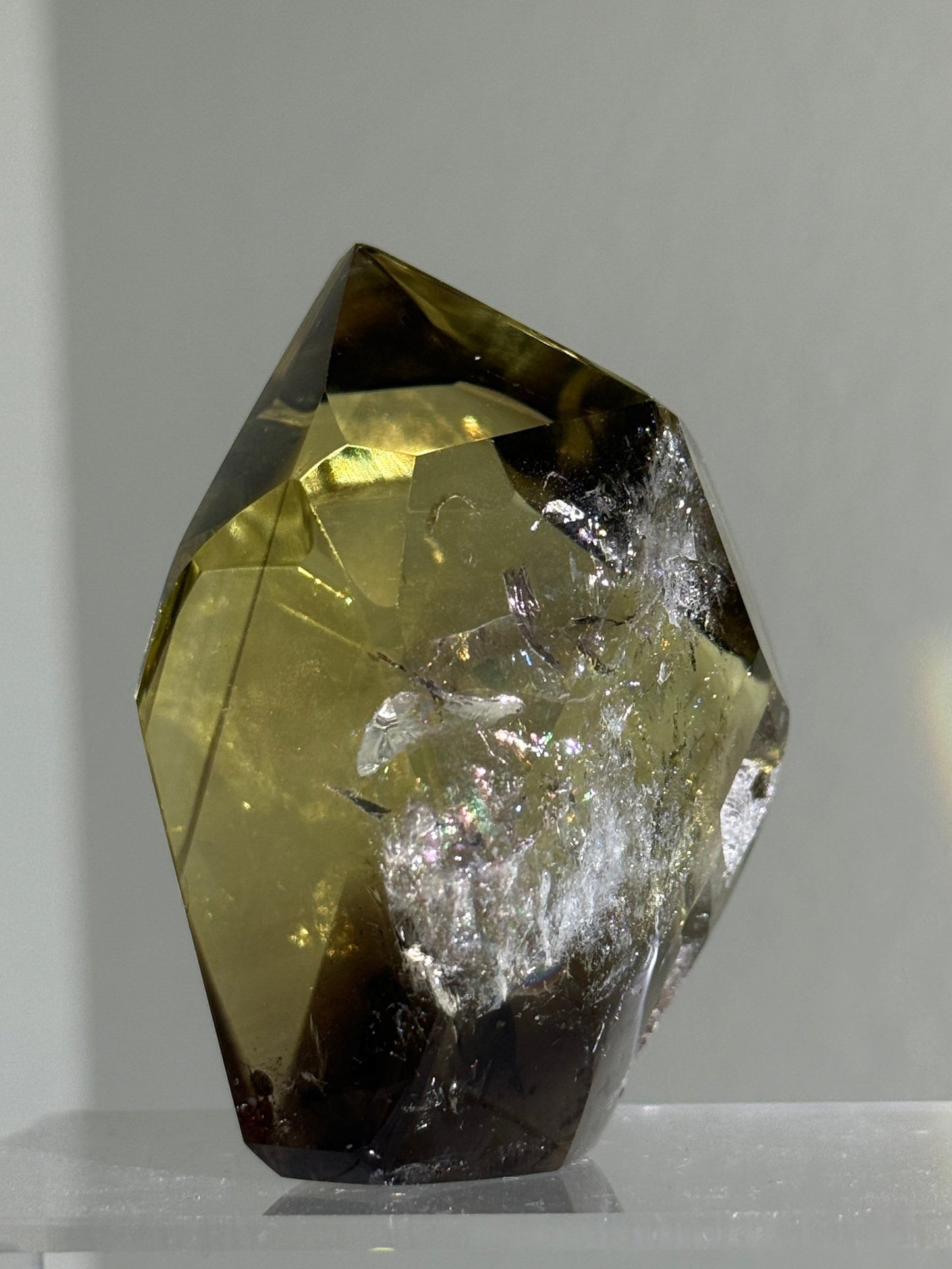 High Quality Phantom Smoky Citrine Tower, Brazil