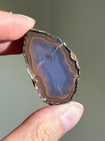 Blue & Peachy Pink Laguna Agate, Mexico