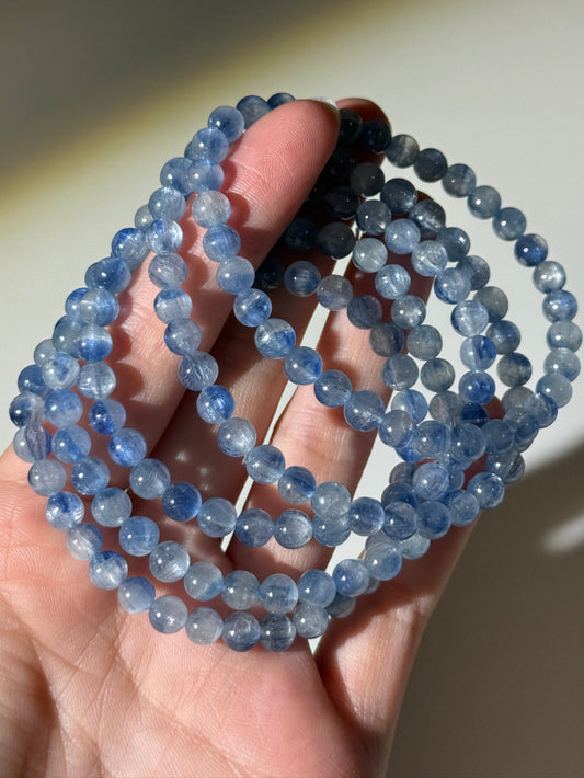 Icy Kyanite Bracelets, 6mm