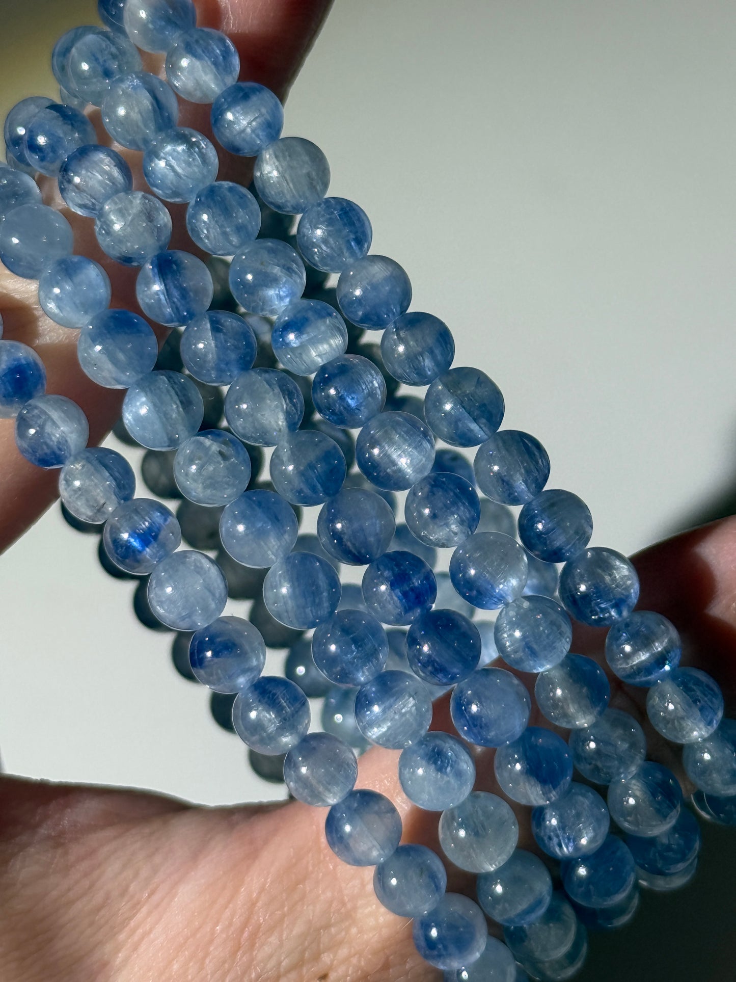 Icy Kyanite Bracelets, 6mm