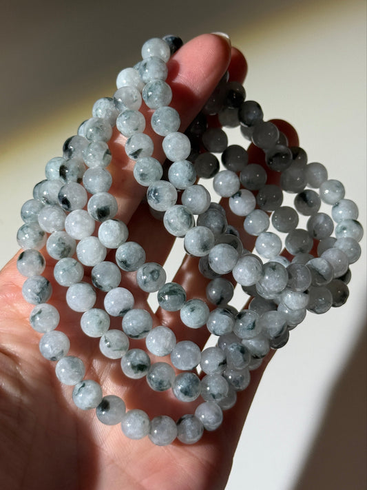 Moody Piaohua Jade Bracelets, 7mm