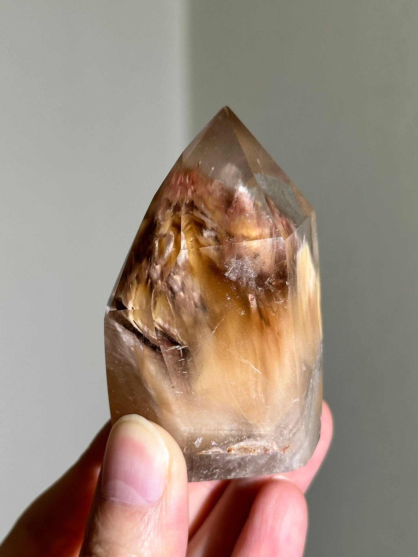 Golden Amphibole, Pink Amphibole, Peachy Amphibole, Amphibole Quartz, Angel Phantom Quartz, Silky Amphibole